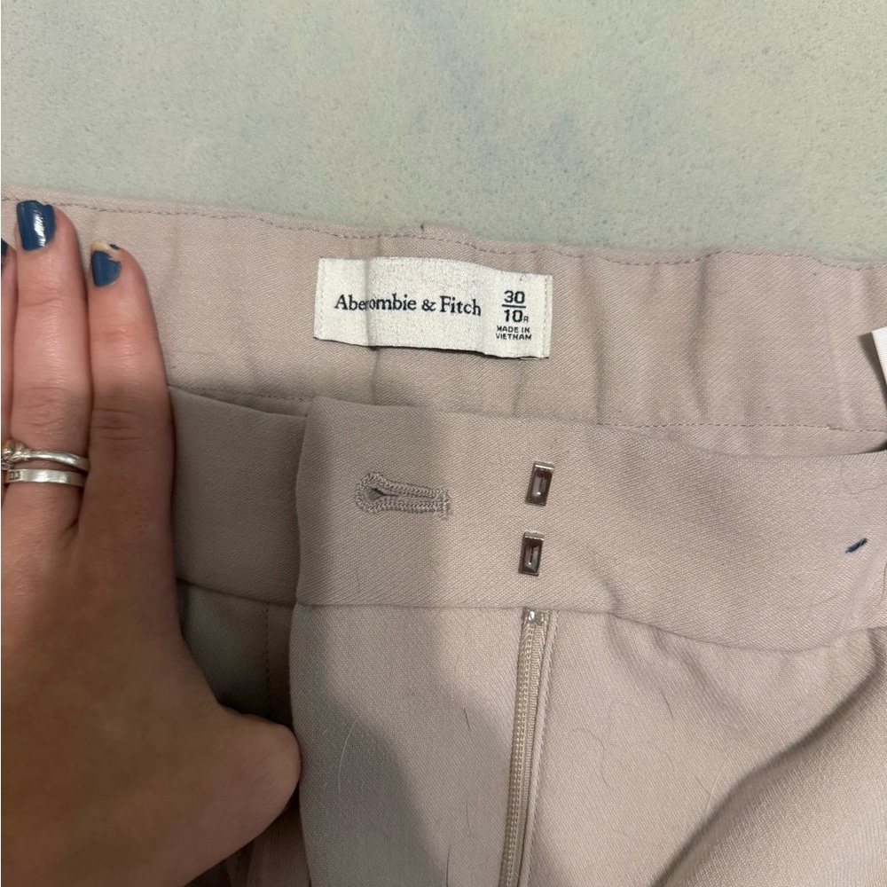 Abercrombie & Fitch Light Tan Trousers